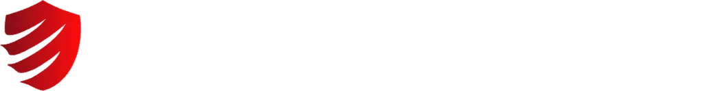 Red Logo with White Text